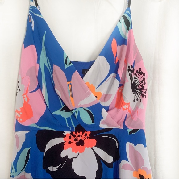 Express Blue and Pink Spaghetti Strap Mini Sundress - Picture 4 of 8